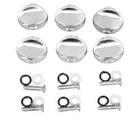 RiToEasysports Botones de Clavija de Ajuste de Metal Suave Mesa de Interruptor de Apariencia de Moda para Guitarra, 6º para Guitarristas (SILVER)