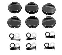 RiToEasysports Botones de Clavija de Ajuste de Metal Suave Mesa de Interruptor de Apariencia de Moda para Guitarra, 6º para Guitarristas (BLACK)