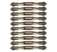 RiToEasysports Bronce Rústico -hardware de Gabinete de Palanca de Palanca Tono, 10 Juegos para la Cofra de los Cajones de Vestuario de la Oficina en el Hogar