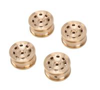RiToEasysports Buje de Llanta de Rueda RC de 4 Piezas, Piezas de Mejora Duraderas de Latón para Coche SCX30 1/30 RC, Elegantes Ruedas de Ocho Orificios
