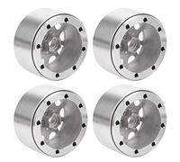 RiToEasysports Bujes De Rueda RC De Aleación De Aluminio De 4 Uds. De 2,2 Pulgadas para Coches sobre Orugas SCX10 90046 D90 Duraderos y Fáciles De Instalar (Silver)