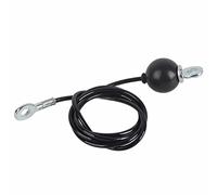 RiToEasysports Cable de Polea de Fitness, 1,4 M Cable de Repuesto de Bricolaje Accesorios de Máquina Accesorios de Polea de Cable Gimnasio Cuerda de Alambre de Acero Grueso y Resistente (Negro)