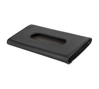 RiToEasysports Caja de Pañuelo de Servilleta de Coches de Cuero PU, Dispensador de Tejido de Visor de Sol de Automóvil Portátil para Camión SUV, Diseño Conveniente y Práctico, Material Premium,