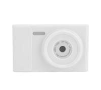 RiToEasysports Cámara Digital 1080P, Cámara Vlog ABS de 48 MP con Lente Dual Delantera y Trasera, de Viaje Recargable por USB de 800 MAh con Luz de Relleno para Estudiantes y Fotografía (White)