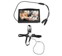 RiToEasysports Cámara para Automóvil para bebé Pantalla HD de 5 Pulgadas Cámara Orientada hacia Atrás con Soporte de Ventosa para Seguridad en el Asiento Trasero en Automóvil SUV Van Monitoreo en