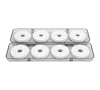 RiToEasysports Carrete de Hilo de Pescar, Plástico y Espuma EVA, Soporte de Hilo de Pesca de 8 Piezas de Gran Capacidad, Soporte de de Ranura Profunda para Almacenamiento de Aparejos de Pesca con