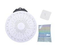 RiToEasysports Circle of Fifths Wheel, Guía de Teoría de la Música del Diagrama de Acorde Colgante de Pared para el Aprendizaje de Piano de Guitarra para Todos los Niveles (RMT-A10W (blanco))