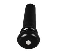 RiToEasysports Clavija compacta de plástico para ajuste y reparación de cuerdas, aspecto brillante, compatible con guitarristas acústicas y bajistas (negro)
