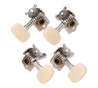 RiToEasysports Clavija de Afinación de Cuerdas de Guitarra, Juego de 4 Cabezales de Máquina con 2 Teclas de Afinador Izquierdas y 2 Derechas, para Guitarras Acústicas y Eléctricas