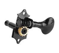 RiToEasysports Clavija de afinación Ukelele, Instrumento Musical, 4 Piezas, afinadores, Cabezales de máquina para Accesorios de Guitarra Ukulele Hawaii, Negro o Plateado.(Negro)