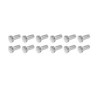 RiToEasysports Clavijas de Afinación de Guitarra, 12 Piezas Tornillos de Afinación de Guitarra de Hierro M5 Clavijas de Máquina Afinador Tornillos de Montaje para Puente de Trémolo Eléctrico (SILVER)
