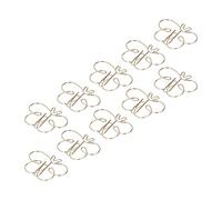 RiToEasysports Clips de Papel Dorado de 50 Piezas Clips de Papel Pequeño Anti -Rost Pequeños para Marcas de Calendario, Libros de Barras Colectivas
