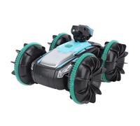 RiToEasysports Coche Acrobático RC, Doble Cara, Rotación de 360 Grados, Control Remoto, Detección de Gestos, Coche Acrobático RC con Luz para Niños y Adultos (Green)
