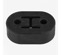 RiToEasysports Colgador de Tubo de Escape, Aislador de Escape de PU, Soporte de Montaje de Goma, 2 Orificios, 7,4 X 4,8 X 2,5 Cm, Reduce la Vibración y el Ruido del, Universal para Soporte de (BLACK)
