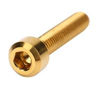 RiToEasysports Colorido M5 x 25 mm - Tornillos de freno de tornillo 2 piezas Halteles tornillos ligeros para bicicleta de montaña: material de titanio para amantes (dorado)