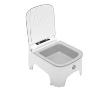 RiToEasysports Comedero para Mascotas con Tapa Automática, Sensor | Tazón de Plástico Desmontable, Apto para Lavavajillas, Batería de Litio de 2000mAh, Cierre Automático en 1 Minuto, para