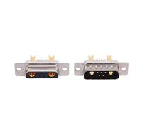 RiToEasysports Conector D Sub Impermeable, Resistente al Agua 20A Conector de Potencia para PCB Soporte, Montaje en Orificio Pasante para Electrónica Industrial Automotriz y Proyectos DIY