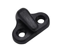 RiToEasysports Conjunto de 4 nylon negro agujeros dobles ganchos de amarre con tornillos planos gran accesorio para kayak canotaje 4 unids J reemplazo de forma para barcos negro