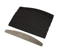 RiToEasysports Conjunto de Archivos de Uñas de Media Luna con una Base Reutilizable de Acero Inoxidable para Formar Uñas Seguras y Efectivas para Salones