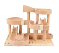 RiToEasysports Conjunto de Construcción de Mármol Run Juguete de Construcción de Vástago para Niños El Kit de Modelos de Mármol de Madera Estimula la Imaginación y la Creatividad Desarrolla la