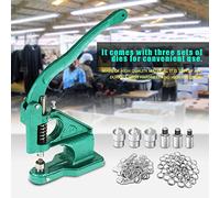 RiToEasysports Craftsman Eyelet Machine 3 Dies 1500 STCS Doortules para Fabricantes de Ropa, Negocios de Dibujo, Fabricante de Toldo, Varios Proyectos de Artesanía 6/10/12 Mm