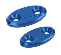 RiToEasysports Cubierta de la Base del Espejo Retrovisor de la Motocicleta, Cubierta del Orificio del Espejo de Aleación de Aluminio, 2 Piezas con Tornillos y Tuercas, Bloqueo de Polvo y Agua para