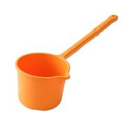 RiToEasysports Cucharón de Agua de Plástico Grueso con Largo para Cocina y Baño, Taza con Cuchara de Agua Resistente Al Desgaste para Uso Diario (ORANGE)