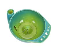 RiToEasysports Cuenco de Cerámica para Lavar Bayas, 6.69in Diseño de | Construcción de Cerámica de Grado Alimentario, Base Pesada Estable para Enjuagar en la Encimera, Flujo Circular de Agua
