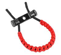 RiToEasysports Cuerda para Muñeca de Tiro con, Correa de Poliéster Trenzada Ajustable con Agarre Cómodo para Estabilización del y Control de Tiro (Rojo)