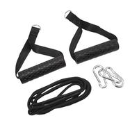 RiToEasysports Cuerda para Tirar hacia Abajo de Tríceps, Accesorios para Máquinas de Cables de Gimnasio, Correa Larga con 2 Asas, para Entrenamiento Múltiple, Bandas de Resistencia Física