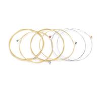 RiToEasysports Cuerdas de Guitarra Acústica, 6 Piezas de Cuerdas de Guitarra Acústica con Núcleo Hexagonal de Acero Al Carbono para Accesorios de Instrumentos de Cuerda (TX630)