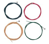 RiToEasysports Cuerdas de Guitarra, Juego de 4 Cuerdas de Guitarra Coloridas Antioxidantes de Aleación con Extremo de Bola para bajo Eléctrico Acústico Folk (COLOR)