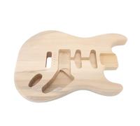 RiToEasysports Cuerpo de guitarra eléctrica de madera de álamo sin terminar para enrutamiento HSH estilo ST, fabricado con precisión para un atractivo vintage y construcciones personalizadas por