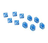RiToEasysports Dado de 10 Caras, 10 Piezas de Plástico Poliédrico para | Impermeable, Ligero, Dados para Juegos de Mesa, Juegos de Números, Suministros para Aula, Entretenimiento Interactivo,