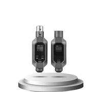 RiToEasysports de micrófono inalámbrico UHF XLR transmisor y receptor con reducción de ruido para uso en estudio de sonido en vivo, de 30 canales de 164 pies, 8-10 horas de duración de