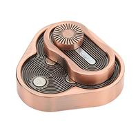 RiToEasysports Deslizador de Empuje, Juguete Antiestrés Tricíclico Portátil de Aleación de Aluminio para Aliviar el Estrés, Autismo, Ansiedad, con Resistencia a la Corrosión para Viajes,