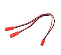 RiToEasysports Divisor de Enchufe JST, Cable Adaptador Paralelo de 1 Hembra a 2 Macho con Alambre de Silicona Súper Suave y Material de Cobre de, para Modelos de Aviones y Barcos