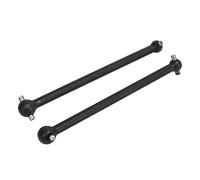 RiToEasysports Dogbones del Eje de Transmisión Trasero RC, 2 Piezas de Acero de Alta Resistencia, Eje de Transmisión de Repuesto, a Prueba de óxido y Resistente Al Desgaste, para Coches RC (Black)