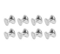 RiToEasysports Dollhouse Metal de Estilo Simple de de la Bandeja de Cabeza Redonda para Cajones de Vestuario 1:12 Escala para Amantes de los Muebles para el Hogar (SILVER)