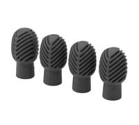 RiToEasysports Drumstick Consejos de práctica silenciosa cabeza silenciosa de silicona estirable para entrenamiento de batalla en casa/escuela, juego de 4 (gris)