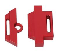 RiToEasysports Durable aleación de aluminio RC soporte de placa de batería con correa para 1/10 Slash 5822 5822A chasis, bandeja de batería ideal para aficionados para control remoto (rojo)