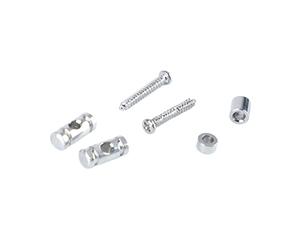 RiToEasysports El Metal del Retenedor de la Guía del árbol de la Cuerda del Rodillo de la Guitarra Mejora la Estabilidad de la Afinación para El Guitarrista (SILVER)