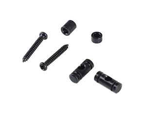 RiToEasysports El Metal del Retenedor de la Guía del árbol de la Cuerda del Rodillo de la Guitarra Mejora la Estabilidad de la Afinación para El Guitarrista (BLACK)