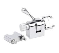 RiToEasysports Elegante colador de tambor plateado para regulación de batería, con cabezal de filtro y tornillos de montaje, ideal para entusiastas, aleación de zinc