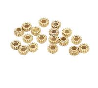 RiToEasysports Engranaje de Clavija de Afinación de Guitarra, Engranajes de Afinación de Cuerdas con Orificio Hexagonal de Metal con Relación 1:15, con Diseño Antideslizante para y (GOLD)