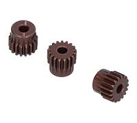 RiToEasysports Engranaje de Piñón de Acero 17T de 3 Uds para Coche RC 1/10, con Tornillos de Fijación M3, Motor Cepillado sin Escobillas con Eje 48DP de 3,175mm