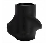 RiToEasysports Entrenador de Tenis Corrector de Agarre de Raqueta de Silicona Entrenador de Swing Portátil 5,8 X 5,2 X, Cm Ayuda de Entrenamiento Ergonómica Antideslizante para Principiantes (Black)