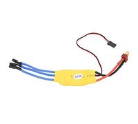 RiToEasysports ESC sin Escobillas 30A, Controlador de Velocidad Eléctrico con Aleta de Enfriamiento Independiente y Condensador de Impedancia Ultrabaja, para Drones de ala Fija y Aviones RC