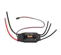 RiToEasysports ESC sin Escobillas, 80a Controlador de Velocidad Eléctrico RC de Alta Precisión ESC RC Accesorios de Aviones para RC Avión Helicóptero((80A)) Juguete Electrónico
