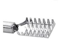 RiToEasysports Escalador de Pescado de Cocina con Borde Dentado, Raspador de Escala de Acero Inoxidable Duradero para una Fácil Preparación del Pescado, 1 Cepillo Escalador